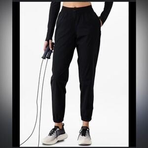 Athleta Black Recycled Nylon Jogger Pants | Size 2